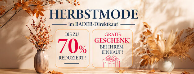 Herbstmode bis zu 70% reduziert!