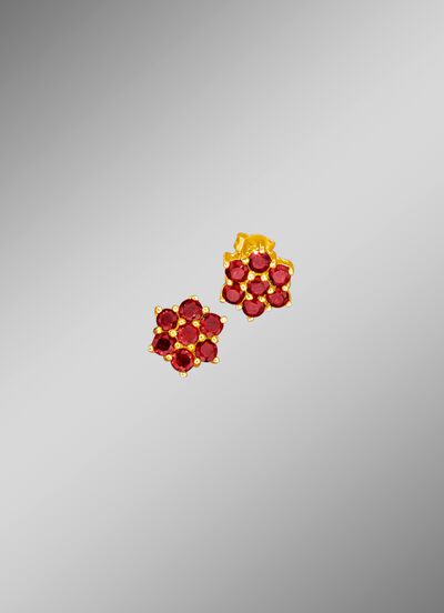 Ohrstecker mit echt Granat 