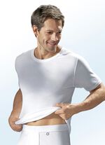 Pfeilring Dreierpack Schlupfjacken aus Feinripp, wei&szlig; 