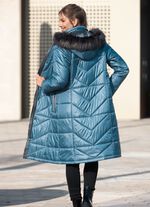 Mantel mit abnehmbarer Kapuze 