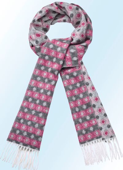 Schal mit Rautendessin 