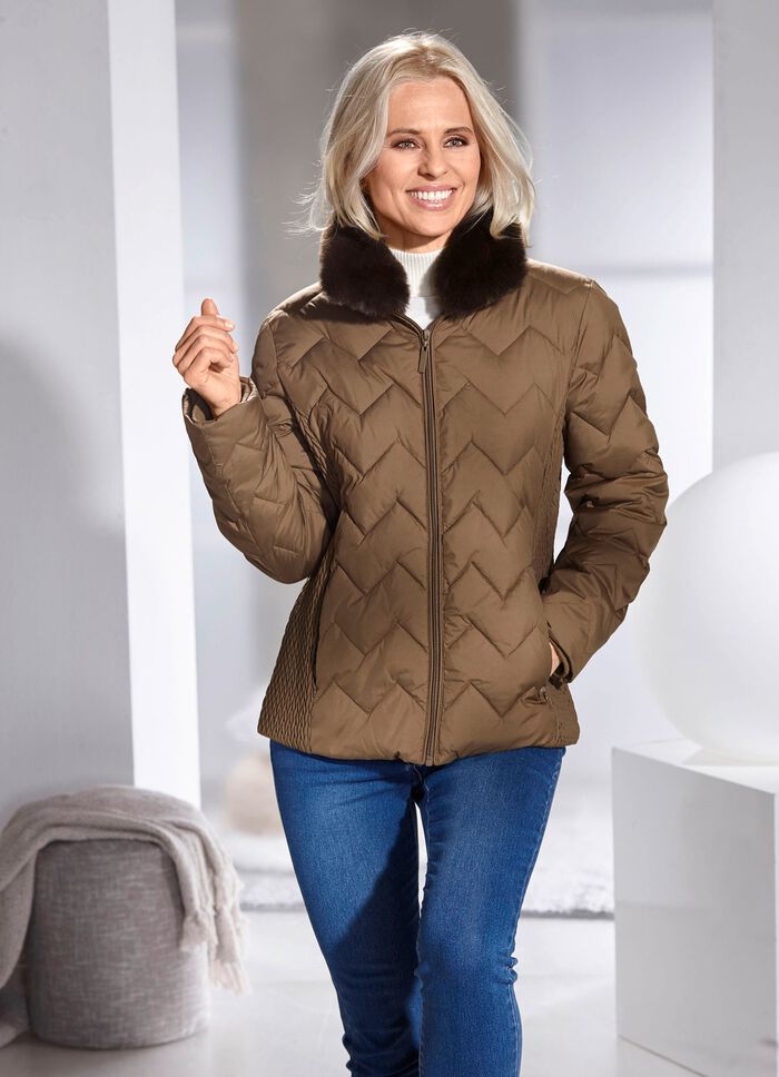 Jacke mit fabelhaftem Zickzack-Stepp 