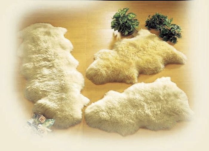 Vorleger aus echtem Merino-Lammfell 
