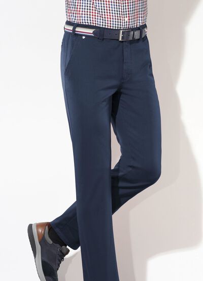 "Br&uuml;hl"-Hose mit G&uuml;rtel in 3 Farben 