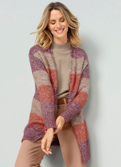 Strickjacke in Garnmix 
