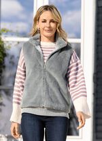 Weste aus flauschigem Kunstfell 