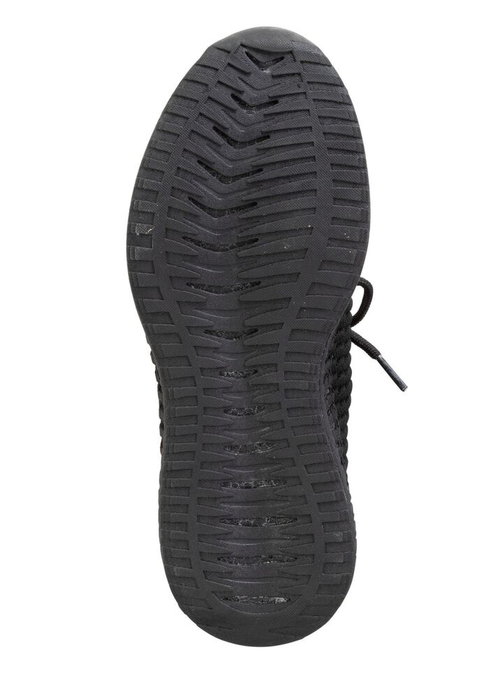 Schn&uuml;r-Sneaker aus strukturiertem Textilmaterial 