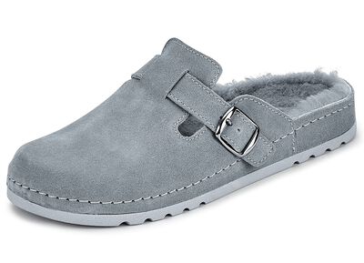Mubb, klassische Damen-Hausschuhe, Weite H, mit Lammfell 
