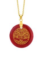 Lebensbaum-Anh&auml;nger mit Jaspis  