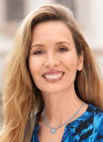 Halskette mit Lederband und Glassteinen 