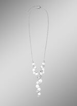 Y-Halskette mit S&uuml;&szlig;wasser-Zuchtperlen und synth. Zirkonia 