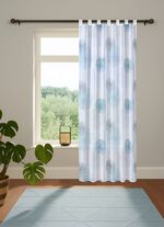 Bedruckte &Uuml;bergardine mit Schlaufen oder Universalschienenband 