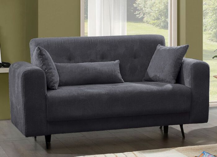 Moderne Polsterm&ouml;bel mit trendigem Cord-Bezug 