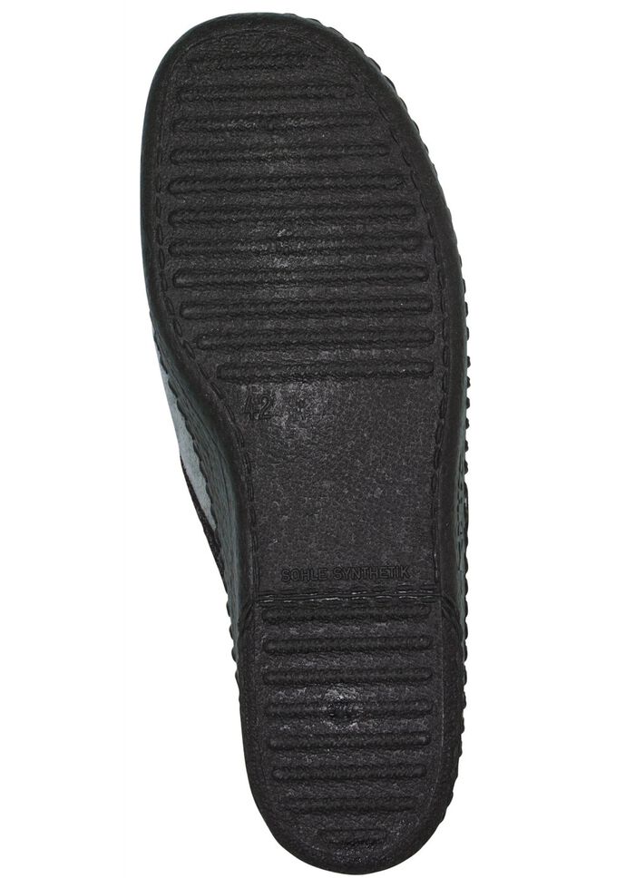 Pantoffel aus weichem Veloursmaterial 