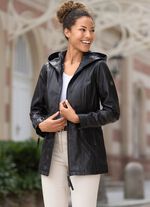 Lederjacke mit 2-Wege-Rei&szlig;verschluss 