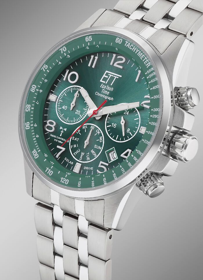 Funk-Solar-Chronograph mit Wechselband 