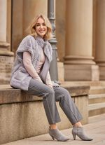 Weste in Zopfmuster-Optik 