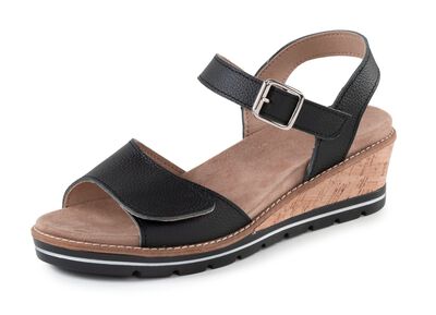 ELENA EDEN, bequeme Damen-Sandaletten, Weite H, mit herausnehmbarem Fu&szlig;bett 