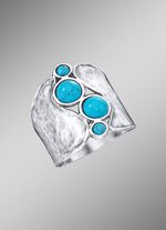 Interessanter Damenring mit T&uuml;rkis 