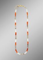 Halskette: Mystische Sch&ouml;nheit in Multi Mondstein 