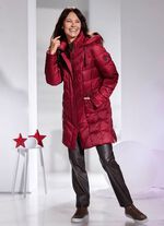 Kurzmantel mit abnehmbarer Kapuze 