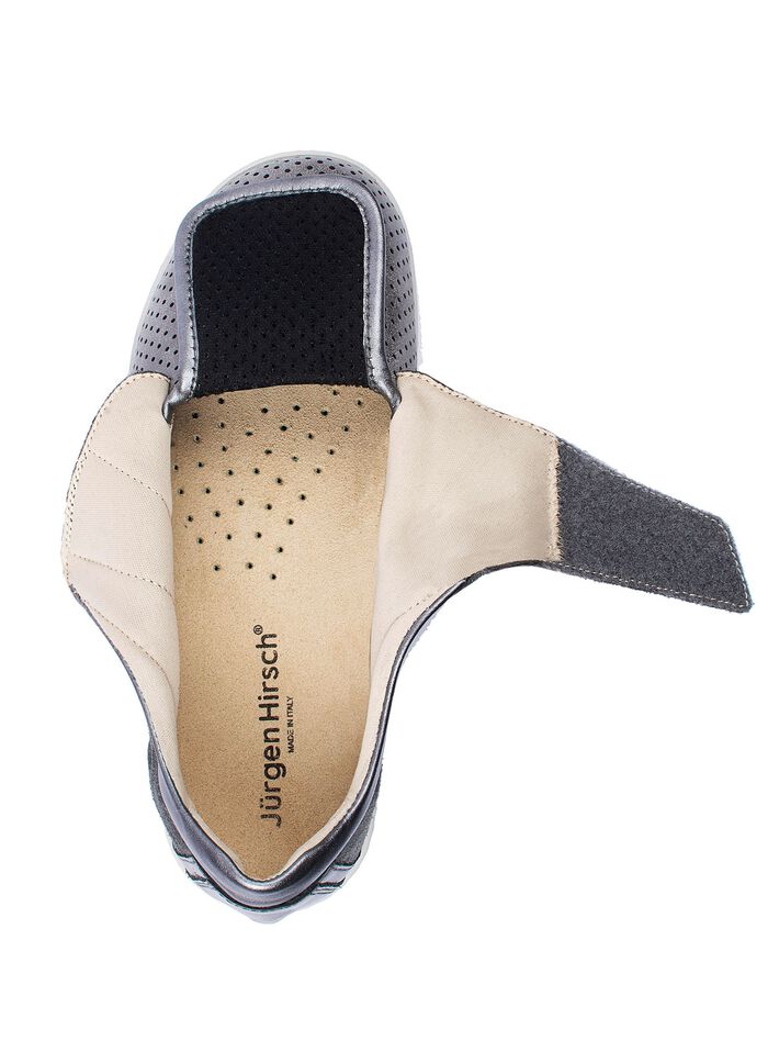 Komfort-Klett-Schuh mit aufwendiger Strassdeko 