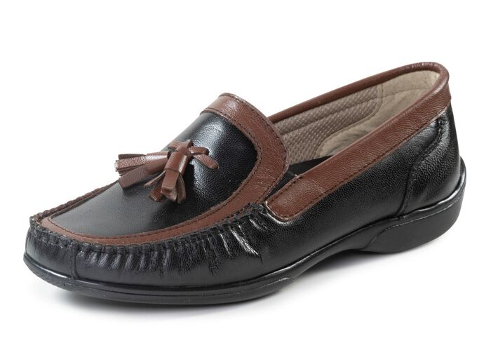 ELENA EDEN, klassische Damen-Slipper, mit herausnehmbarem Fu&szlig;bett 