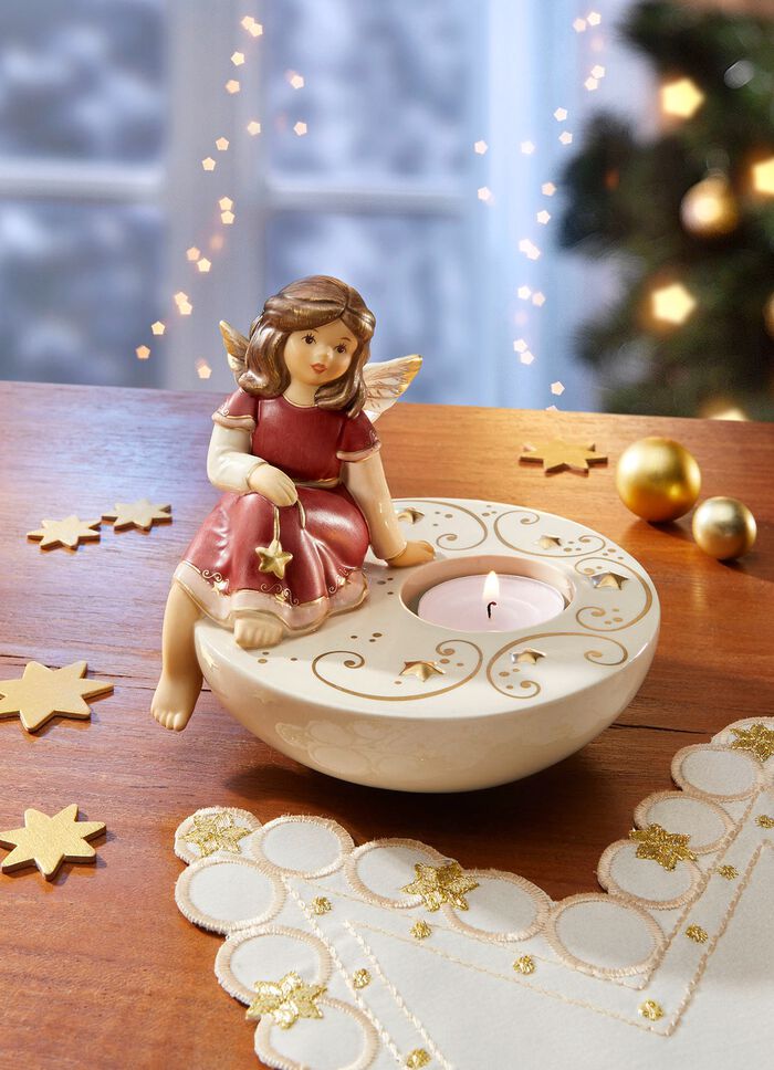 Teelichthalter aus hochwertigem Feinsteingut 