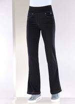 Yoga-Jeans mit ausgestellter Fu&szlig;weite 