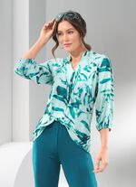 Shirt-Tunika mit farbbrillantem Druck 