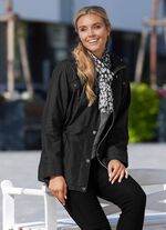 Funktionsjacke mit abnehmbarer Kapuze 