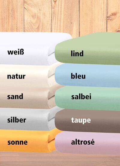 Hochwertige Elastic-Mako-Feinjersey-Spannbettt&uuml;cher 