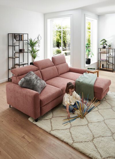 Bequeme Polsterecke mit Bettfunktion 