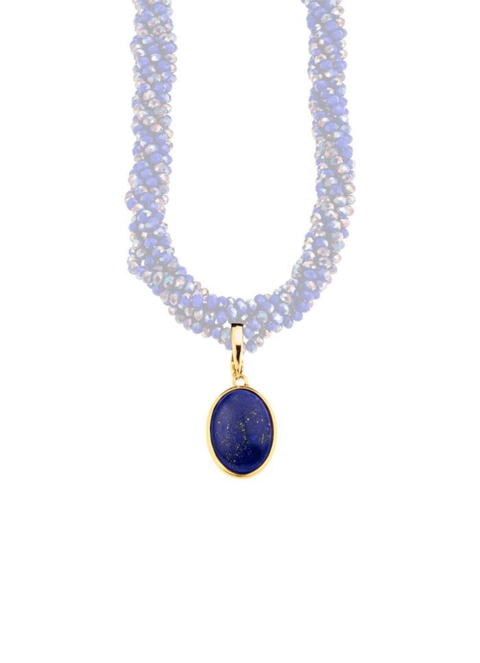 Vergoldeter Anh&auml;nger mit Lapislazuli 