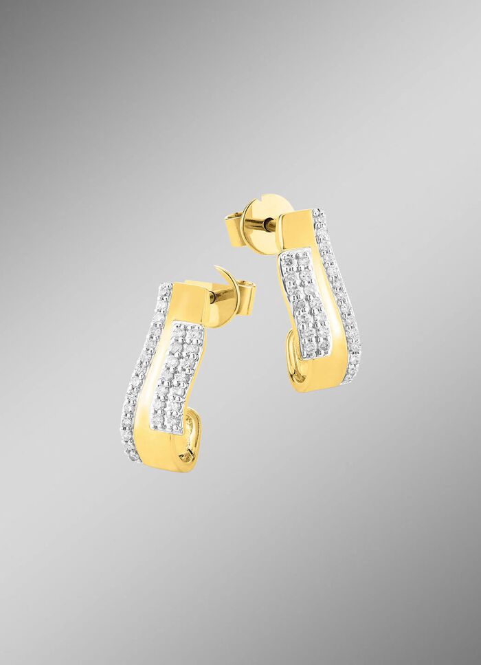 Edle Ohrstecker mit 56 Diamanten 