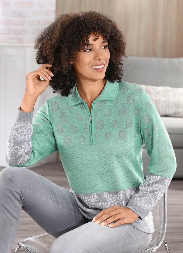 Pullover in Jacquard-Dessin 