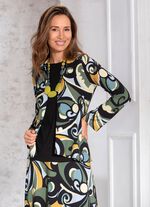 Shirtjacke in verschlussloser Form 