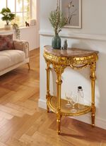 Konsole mit Marmorplatte 