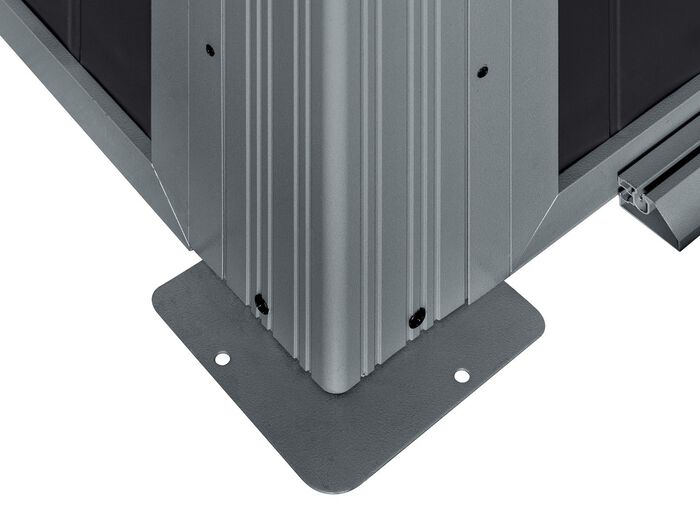 Pavillon "Olan" aus pulverbeschichtetem Aluminium 