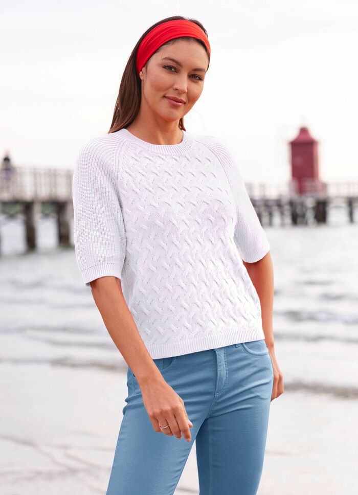 Pullover mit recycelter Baumwolle 