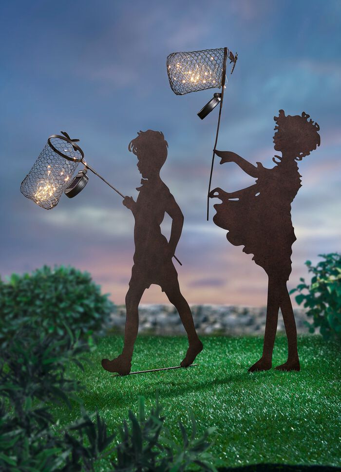 Kinder mit Solar-Kescher 