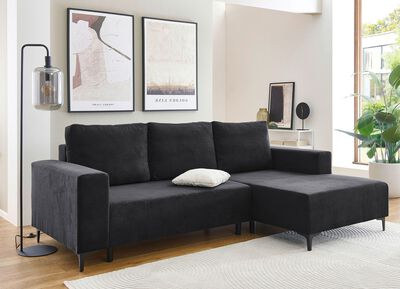 Polsterecke mit Bettfunktion und Bettkasten 