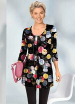 Longshirt mit Faltenlegung im Vorderteil 