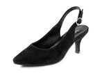 Andrea Conti Sling-Pumps aus weichem Samt-Chevreauleder 