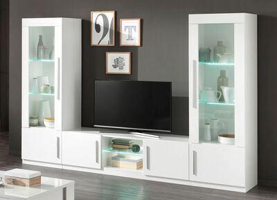 Sideboard, 3-t&uuml;rig mit hochgl&auml;nzenden Oberfl&auml;chen 