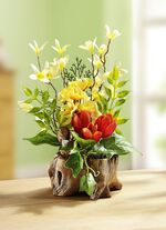 Gesteck in Keramiktopf 