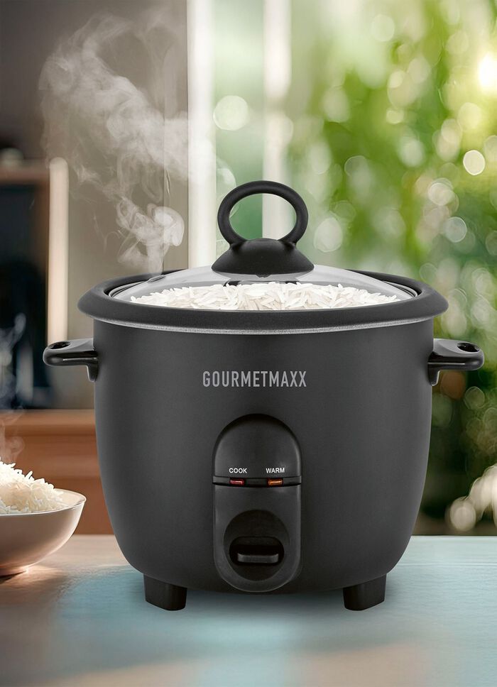 2-in-1 Reiskocher mit praktischer Dampfgarfunktion 