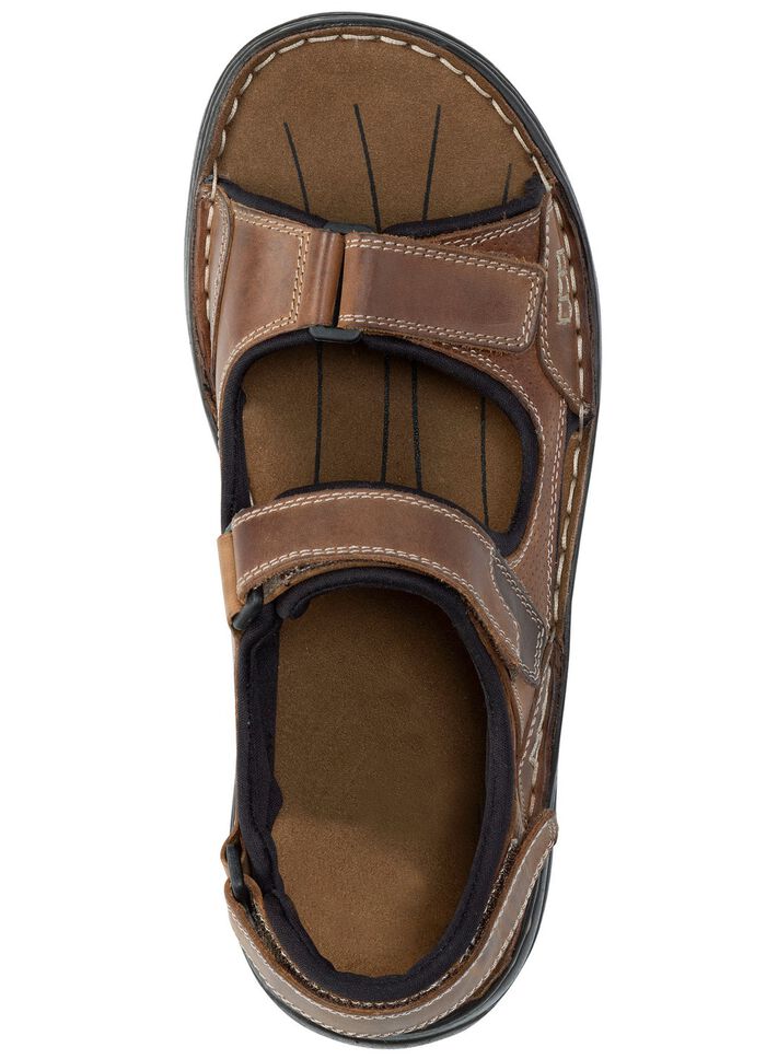 GINO GALANTE, komfortable Herren-Trekkingsandalen, aus Leder 