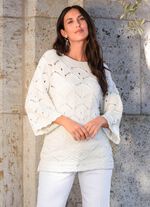 Pullover mit dekorativer Wellenstrukur 