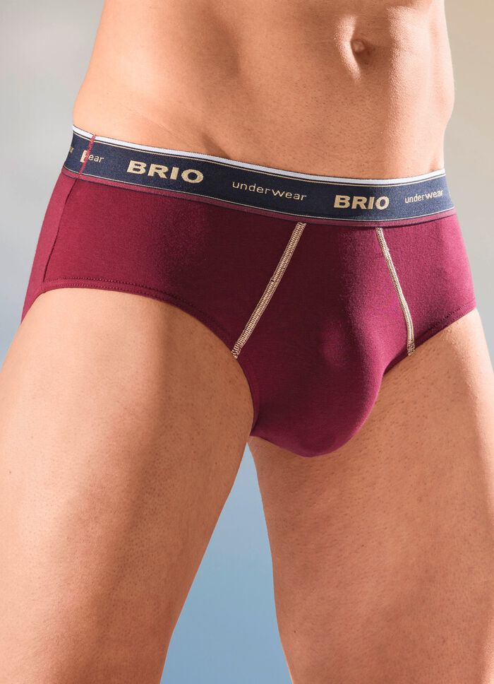 Dreierpack Slips mit Elastikbund 